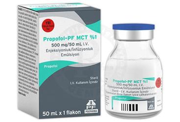 PROPOFOL-PF MCT %1 500 MG/50 ML I.V. ENJEKSIYONLUK/INFUZYONLUK EMULSIYON