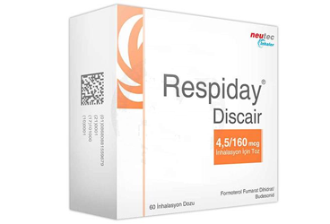 RESPIDAY DISCAIR 4,5/160 MCG INHALASYON ICIN TOZ (60 DOZ)