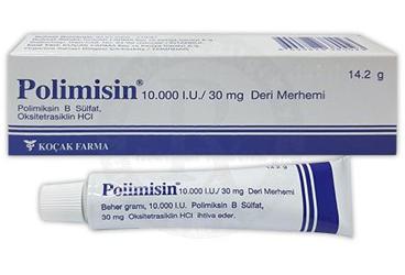 POLIMISIN 10.000 IU/30 MG DERI MERHEMI, (14,2 G)