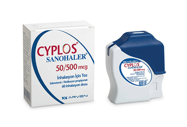 CYPLOS SANOHALER 50/500 MCG INHALASYON ICIN TOZ 60 DOZ