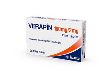 VERAPIN 180/2 MG 28 FILM TABLET