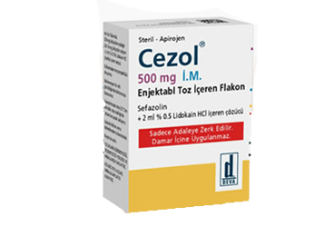 CEZOL 500 MG IM ENJEKSIYONLUK TOZ ICEREN 1 FLAKON