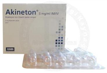 AKINETON 5 MG/ML ENJEKSIYON ICIN SOLUSYON ICEREN 1 ML X 5 AMPUL