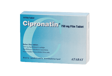 CIPRONATIN 750 MG 14 TABLET