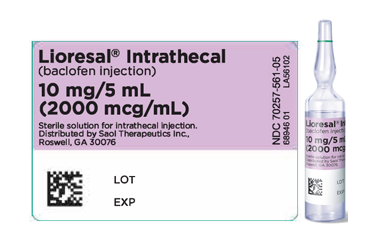 LIORESAL INTRATHECAL 10 MG/5ML 1 AMP.