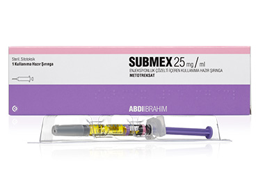 SUBMEX 25 MG/ ML ENJEKSIYONLUK COZELTI ICEREN KULLANIMA HAZIR SIRINGA (1 SIRINGA)