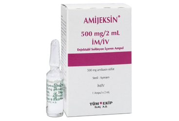 AMIJEKSIN 500 MG/2 ML IM/IV ENJEKSIYONLUK COZELTI (100 AMPUL)