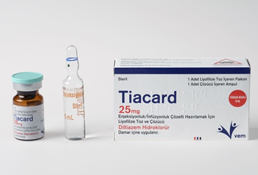 TIACARD 25 MG ENJEKSIYONLUK/INFUZYONLUK COZELTI HAZIRLAMAK ICIN LIYOFILIZE TOZ VE COZUCU (1 FLAKON+1 COZUCU AMPUL)