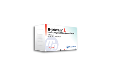 B LAKTAM 1 GR IM/IV ENJEKTABL TOZ ICEREN FLAKON