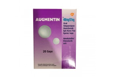 AUGMENTIN 400 MG/57 MG ORAL SUSPANSIYON HAZIRLAMAK ICIN KURU TOZ 10 SASE