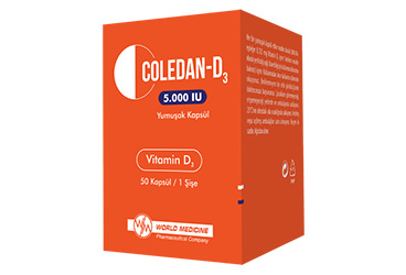 COLEDAN-D3 5000 I.U. YUMUSAK KAPSUL (50 KAPSUL)