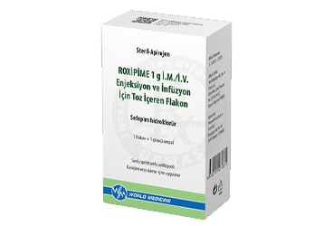 ROXIPIME 1 GR IM/IV ENJEKTABL TOZ ICEREN 1 FLAKON