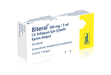 BITERAL 500 MG/ 3 ML IV INFUZYON ICIN COZELTI ICEREN 1 AMPUL