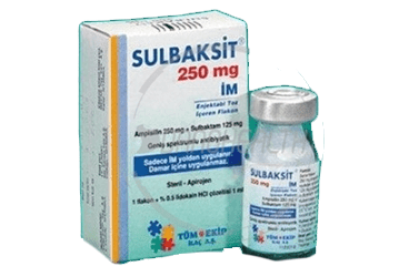 SULBAKSIT 250 MG /125 MG IM ENJEKSIYONLUK COZELTI HAZIRLAMAK ICIN TOZ (1 FLAKON, 1 AMPUL)