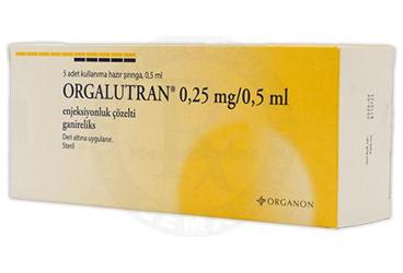 ORGALUTRAN 0,25MG/0,5 ML ENJ.COZ. 5 SIRINGA