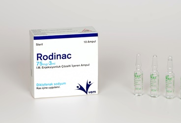 RODINAC 75 MG/3 ML IM ENJEKSIYON ICIN COZELTI ICEREN 4 AMPUL