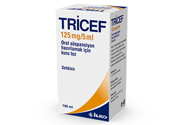 TRICEF 125 MG/5 ML ORAL SUSPANSIYON HAZIRLAMAK ICIN KURU TOZ 100 ML