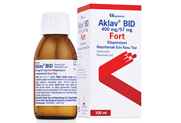 AKLAV BID 400 MG/57 MG FORT SUSPANSIYON HAZIRLAMAK ICIN KURU TOZ (100 ML)