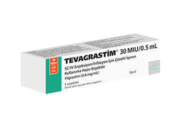TEVAGRASTIM 30 MIU/0,5 ML SC/IV ENJEKSIYON/INFUZYON ICIN COZELTI ICEREN KULLANIMA HAZIR ENJEKTOR 1 ENJEKTOR