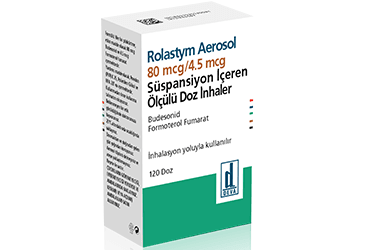 ROLASTYM AEROSOL 80 MCG/4,5 MCG SUSPANSIYON ICEREN OLCULU DOZ INHALER (120 DOZ)