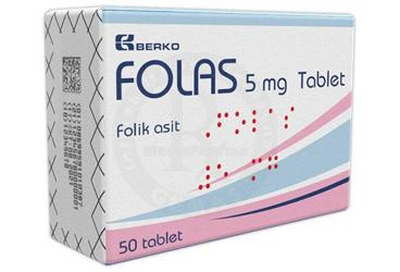 FOLAS 5 MG TABLET (50 ADET)