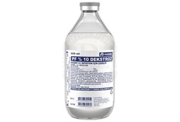 %10 DEKSTROZ SOLUSYONU 500 ML SETLI (CAM SISE)