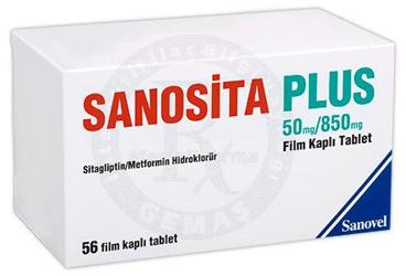 SANOSITA PLUS 50 MG/850 MG FILM KAPLI TABLET (56 TABLET)