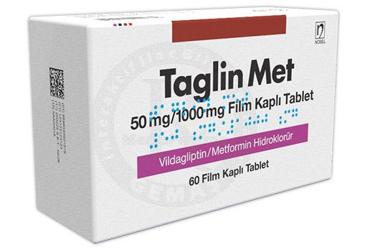 TAGLIN MET 50 MG/1000 MG FILM KAPLI TABLET (60 TABLET)