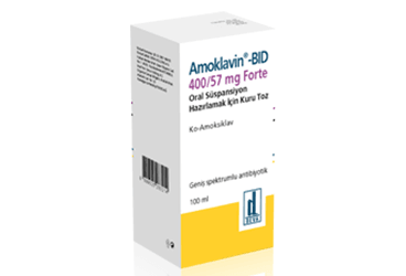 AMOKLAVIN BID 400/57 MG FORTE ORAL SUSPANSIYON HAZIRLAMAK ICIN KURU TOZ (100 ML)