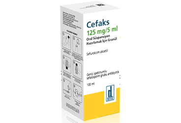 CEFAKS 125 MG/5 ML ORAL SUSPANSIYON HAZIRLAMAK ICIN GRANUL 100 ML