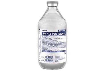 1/3 POLIDEKS (%3,33 DEKSTROZ-%3 SODYUM KLORUR)500 CC SETSIZ(CAM SISE)