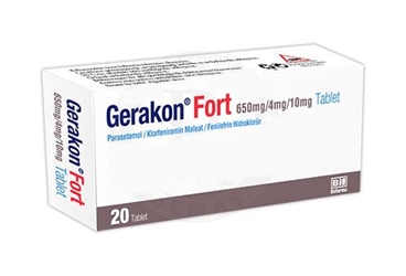 GERAKON FORT 650 MG/10 MG/4 MG 20 TABLET
