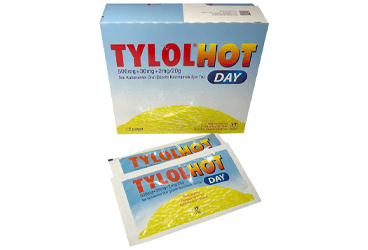 TYLOLHOT DAY 500 MG + 30 MG + 2 MG / 20 G TEK KULLANIMLIK ORAL COZELTI HAZIRLAMAK ICIN TOZ 12 POSET