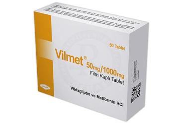 VILMET 50 MG / 1000 MG FILM KAPLI TABLET (60 TABLET)