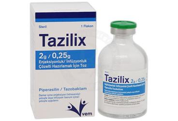 TAZILIX 2 G/0,25 G ENJEKSIYONLUK/INFUZYONLUK COZELTI HAZIRLAMAK ICIN TOZ (1 ADET)