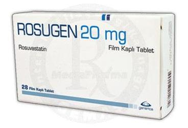 ROSUGEN 20 MG 28 FILM KAPLI TABLET
