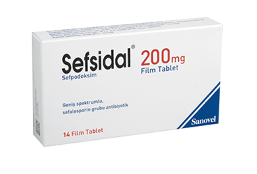 SEFSIDAL 200 MG 14 FILM TABLET