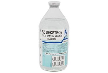%5 DEKSTROZ %0,45 SODYUM KLORUR SOLUSYONU 500 ML SETSIZ SISE
