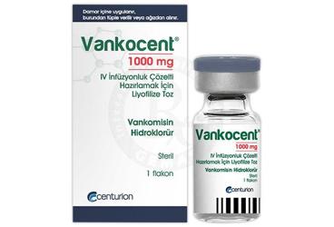 VANKOCENT 1000 MG IV INFUZYONLUK COZELTI HAZIRLAMAK ICIN LIYOFILIZE TOZ