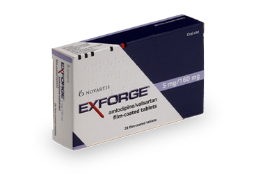 EXFORGE 5/160 MG 28 FILM TABLET