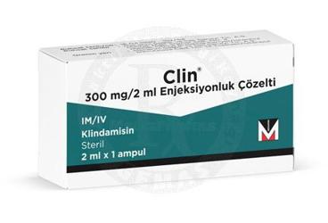 CLIN 300 MG/2 ML ENJEKSIYONLUK COZELTI (1 AMPUL)