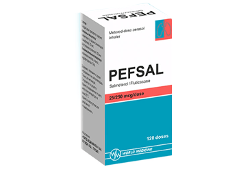 PEFSAL 25 MCG/ 250 MCG AEROSOL INHALER 120 DOZ