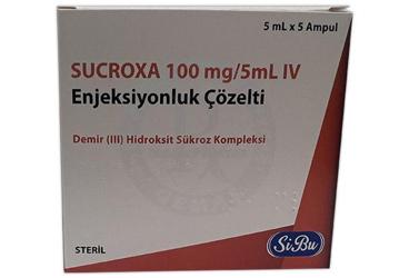 SUCROXA 100 MG/ 5 ML IV ENJEKSIYONLUK COZELTI (5 ADET)