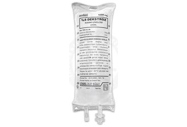 BIOFLEKS %5 DEKSTROZ 1000 ML SOLUSYON  (PVC TORBA) SETSIZ