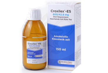 CROXILEX ES 600 MG/42,9 MG ORAL SUSPANSIYON HAZIRLAMAK ICIN KURU TOZ (150 ML)