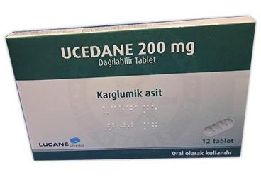 UCEDANE 200 MG DAGILABILIR TABLET ( 12 TABLET)