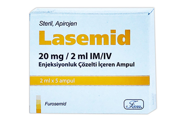 LASEMID  20 MG/2 ML IM/IV ENJ.COZELTI ICEREN 5 AMPUL