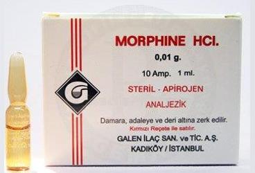 MORPHINE HCL 0,01 GR 10 AMPUL