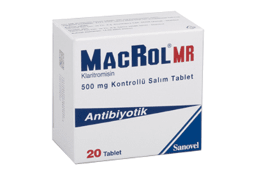 MACROL 500 MG MR 20 KONTROLLU SALIM TABLET
