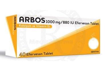 ARBOS 1000 MG/880 IU EFF.TABLET